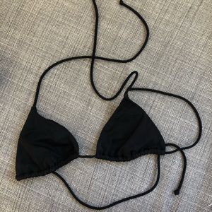 Victoria’s Secret basic black triangle bikini top